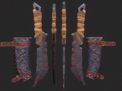 Viking Dagger 3D Model
