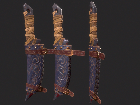 Viking Dagger 3D 모델