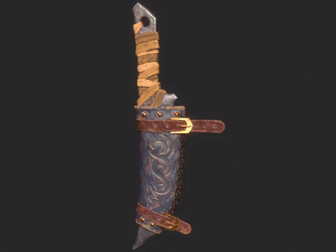 Viking Dagger 3D Model