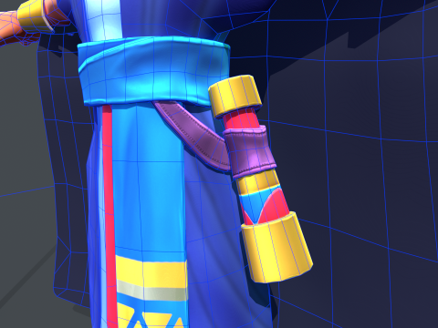 Stylized Egyptian Mage Modello 3D