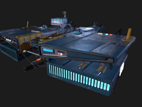 Pirate Rebel Spaceship 3D Model