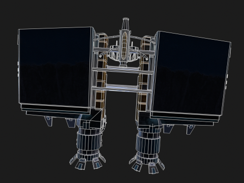 Pirate Rebel Spaceship 3D Model