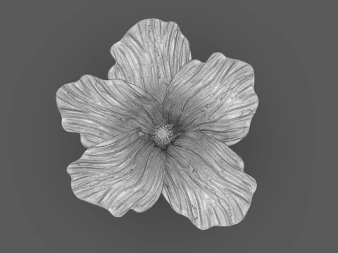 Hibiscus Flower Sculpt 3D Print Model