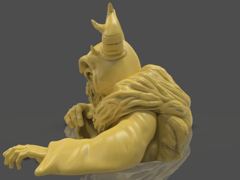 Horned King Bust Sculpt 3D Print Model