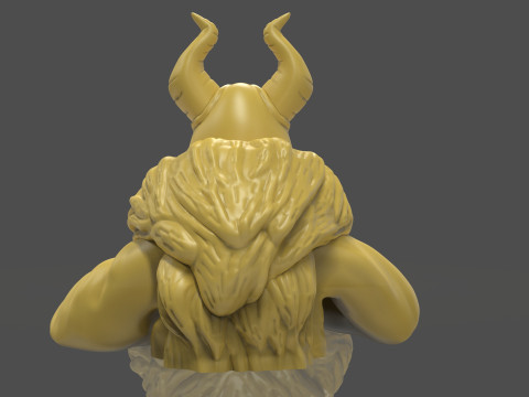 Horned King Bust Sculpt 3D Print Model