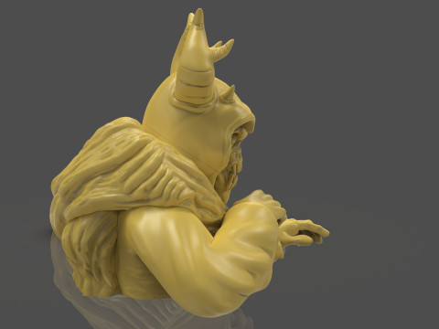 Horned King Bust Sculpt 3D Print Model