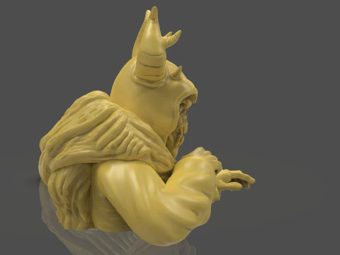 Horned King Bust Sculpt 3D Print Model