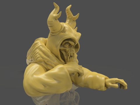 Horned King Bust Sculpt 3D Print Model