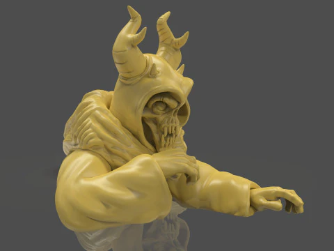 Horned King Bust Sculpt 3D Print Model