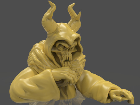 Horned King Bust Sculpt 3D Print Model