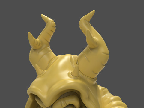Horned King Bust Sculpt 3D Print Model