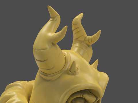 Horned King Bust Sculpt 3D Print Model