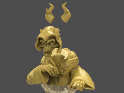 Horned King Bust Sculpt 3D Print Model
