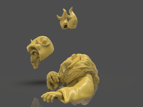 Horned King Bust Sculpt 3D Print Model