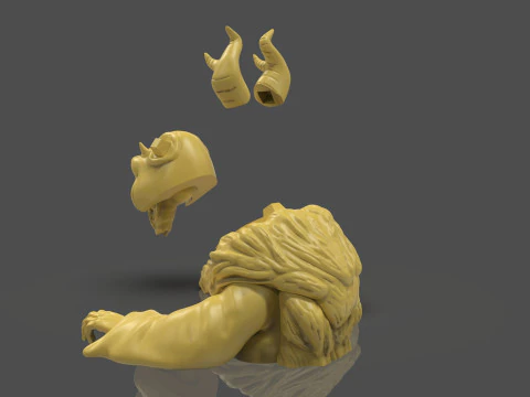 Horned King Bust Sculpt 3D Print Model
