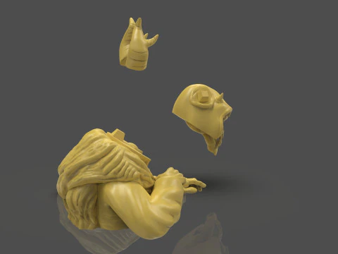 Horned King Bust Sculpt 3D Print Model