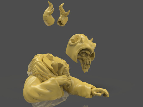 Horned King Bust Sculpt 3D Print Model