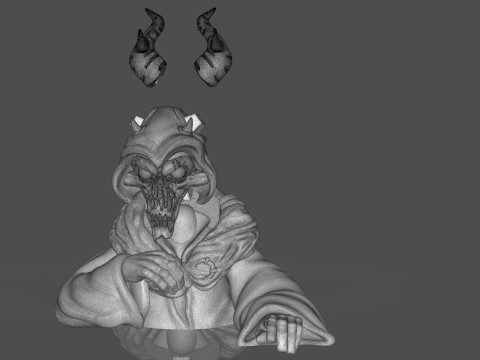 Horned King Bust Sculpt 3D Print Model