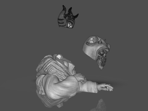 Horned King Bust Sculpt 3D Print Model