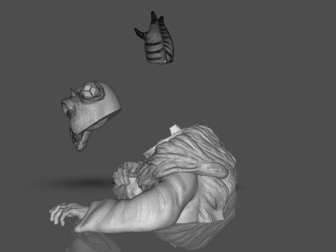 Horned King Bust Sculpt 3D Print Model