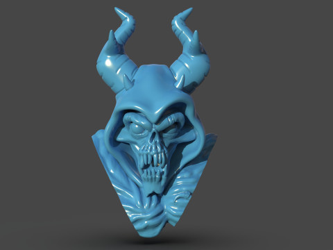 The Horned King Mask Sculpture Modello di stampa 3D