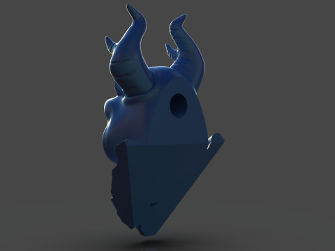 The Horned King Mask Sculpture 3D Print Model