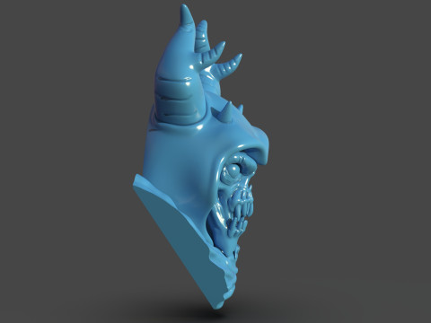 The Horned King Mask Sculpture 3D Print Model
