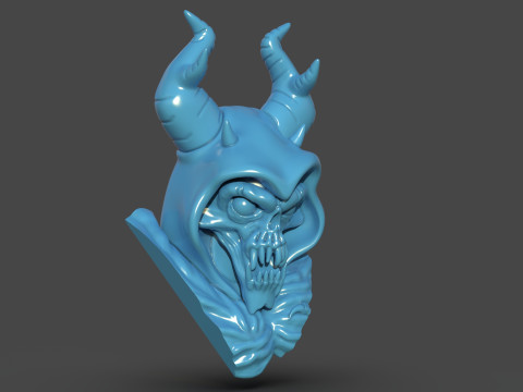 The Horned King Mask Sculpture 3D Print Model