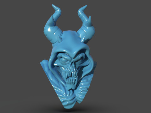 The Horned King Mask Sculpture 3D Print Model
