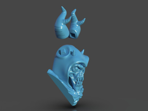 The Horned King Mask Sculpture 3D Print Model