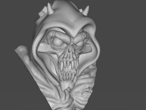 The Horned King Mask Sculpture 3D Print Model