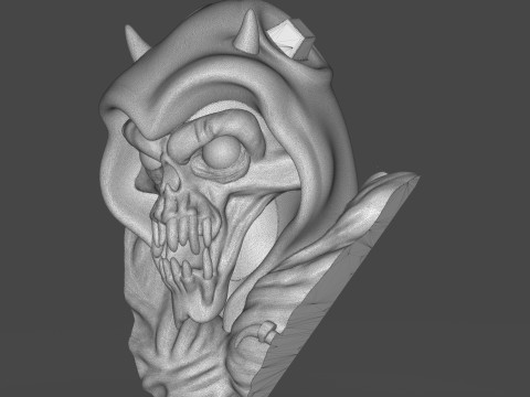 The Horned King Mask Sculpture 3D Print Model
