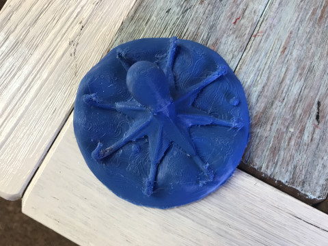 Red Octopus Figurine 3D-printmodel