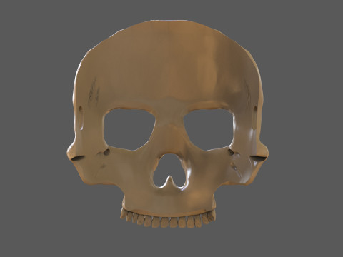 Skull Masks Pack 3 Horns Modèles 3D en vedette