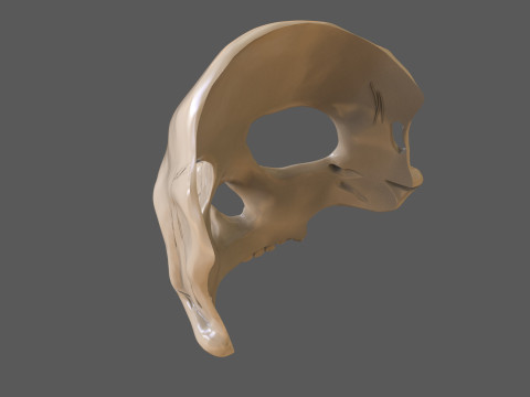 Skull Masks Pack 3 Horns Modèles 3D en vedette