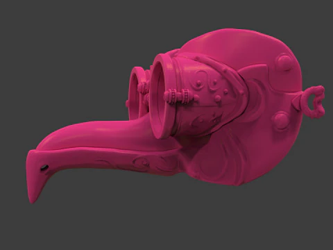 Royal Steampunk Penguin Mask 3D Print Model