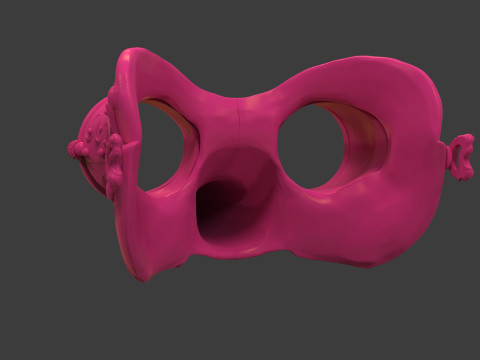 Royal Steampunk Penguin Mask Modelo de impresión 3D