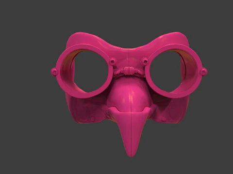 Royal Steampunk Penguin Mask 3D Print Model