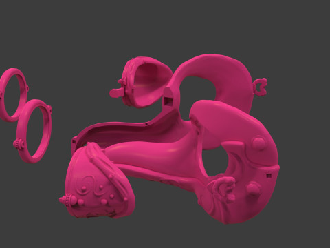 Royal Steampunk Penguin Mask Modelo de impresión 3D