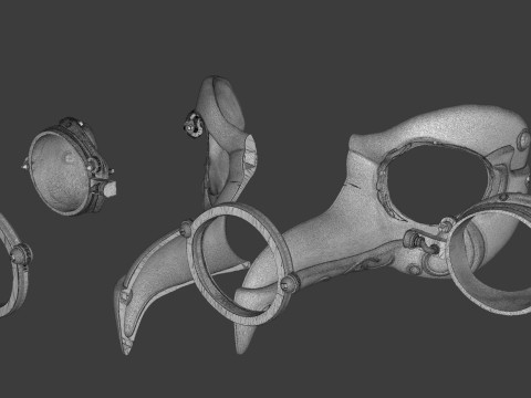 Royal Steampunk Penguin Mask Modelo de impresión 3D