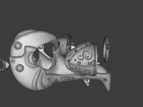 Royal Steampunk Penguin Mask Modelo de impresión 3D