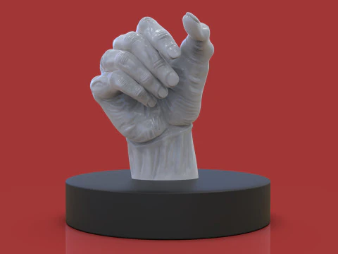 Escultura de m&atilde;o de m&eacute;dico Modelo de Impressão 3D