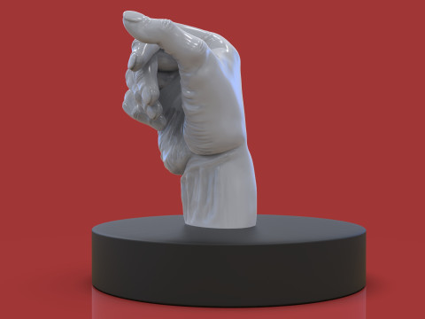 Doctors Hand Sculpture 3D Принт Модель