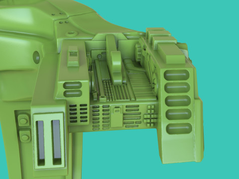 Predator Backpack Art Toy 3D Print Model