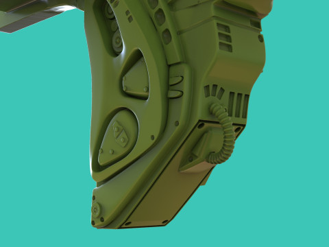 Predator Backpack Art Toy 3D Print Model