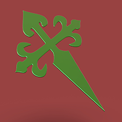 Cross of Saint James 3D 프린트 모델 .c4d .max .obj .3ds .fbx .stl .blend 