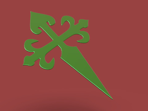 Cross of Saint James 3D 프린트 모델