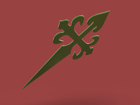 Cross of Saint James 3D 프린트 모델