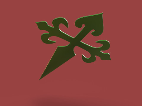 Cross of Saint James 3D 프린트 모델