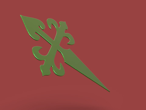Cross of Saint James 3D 프린트 모델
